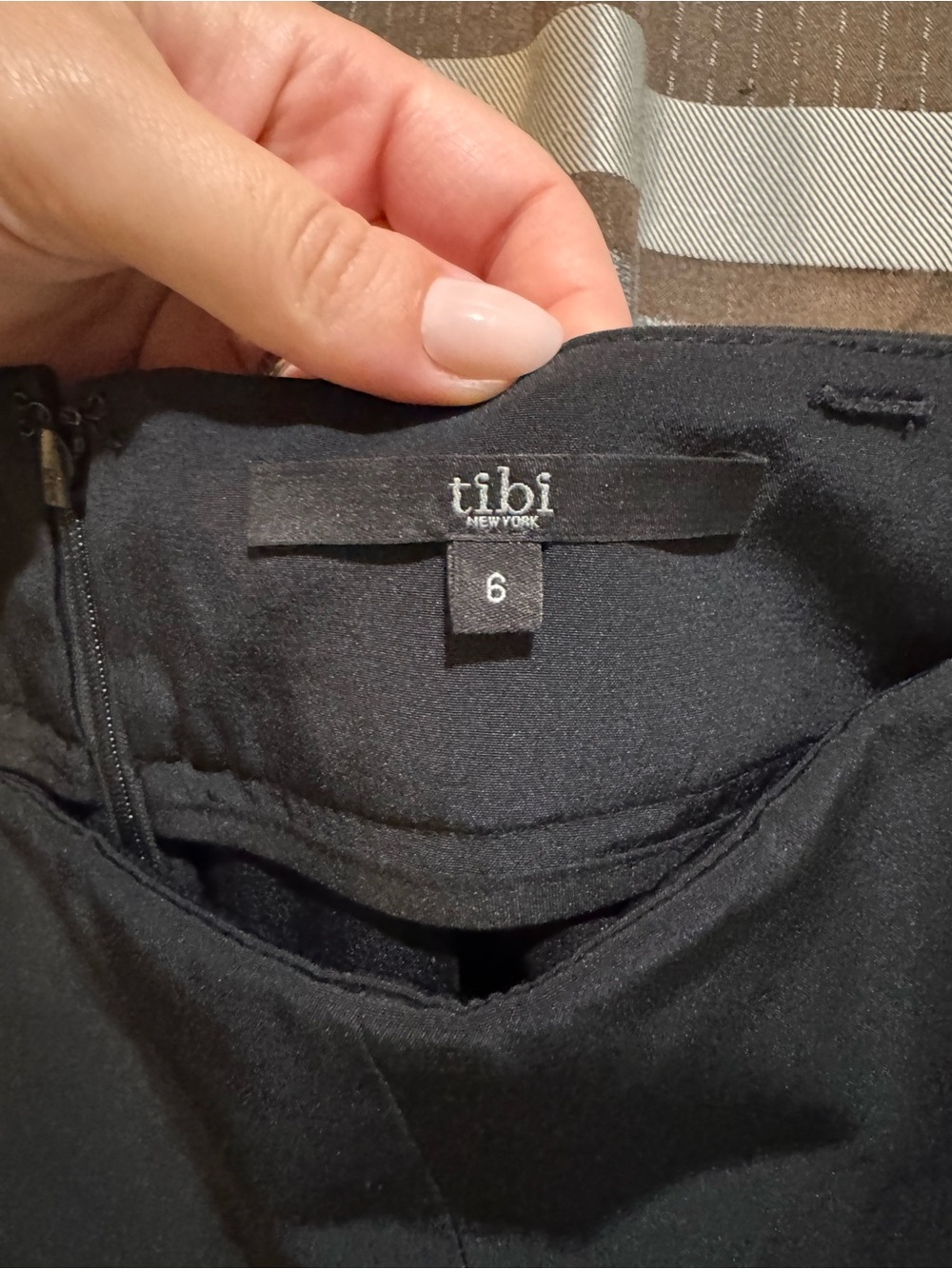 Tibi 100% Silk Black Wide-Leg Palazzo Pants - Picture 3 of 10